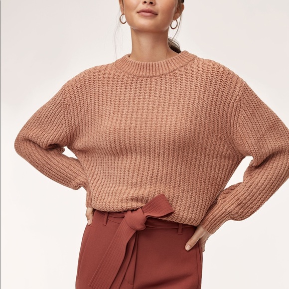 Aritzia Sweaters - ARITZIA / WILFRED / ESSENTIAL CHENILLE SWEATER